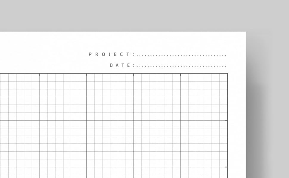 06 Graph Paper Notebook Quad Ruled 6x6 (6 Squares Per Inch