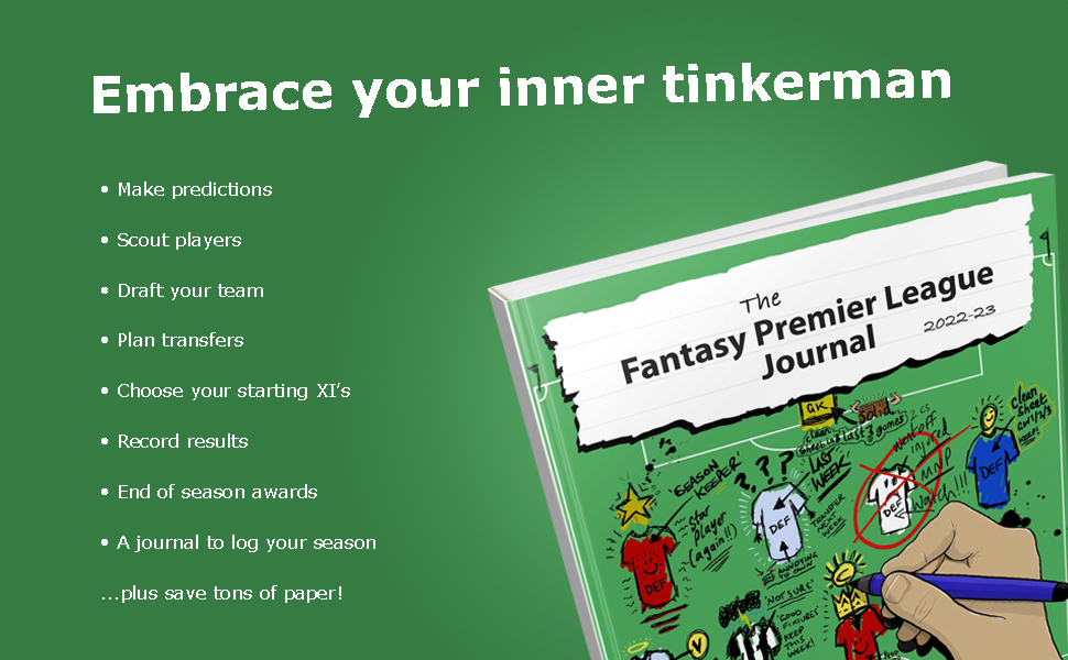 Fantasy Premier League Journal 22 23 The Ultimate Fpl Book To Plan And Track Your Season Contributors Creative Amazon Com Books