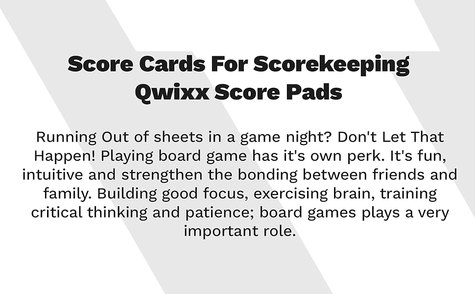 Mua Qwixx Score Sheets Qwixx Score Pads, Score Cards For Scorekeeping