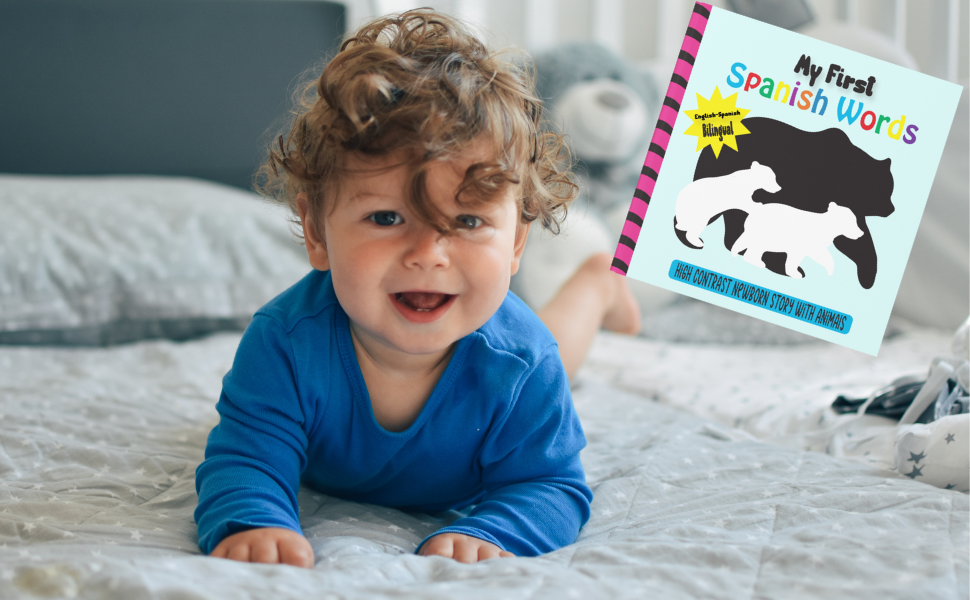 My First Spanish Words High Contrast Newborn Story with Animals