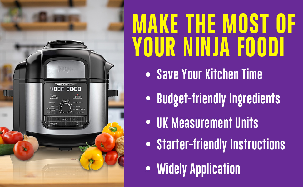 The Complete Ninja Foodi Cookbook UK A Variety of Delicious Recipes