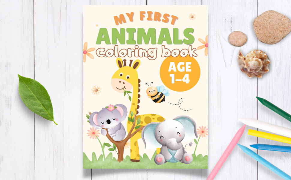 Animals Coloring Book for Toddlers 14 Years Old Jumbo Colouring Pages