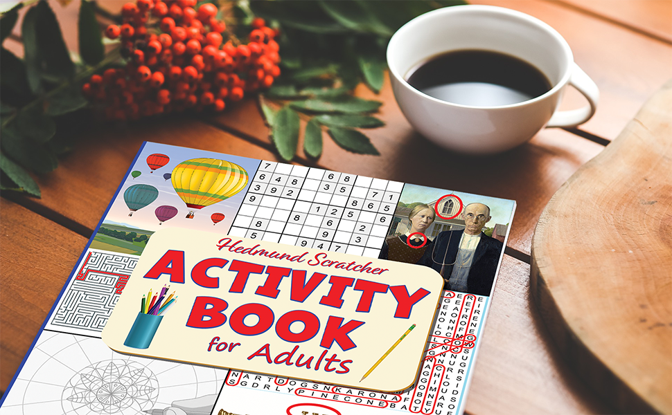Adult Activity Book Fun Variety of Easy Level Puzzles