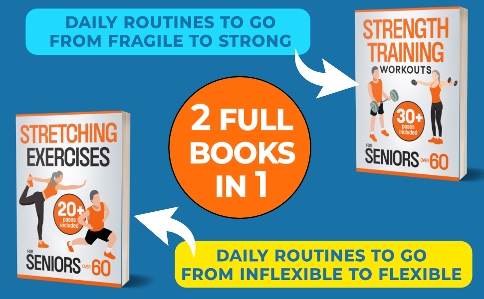 strength and stretching 2 in 1 books exercises workouts for seniors