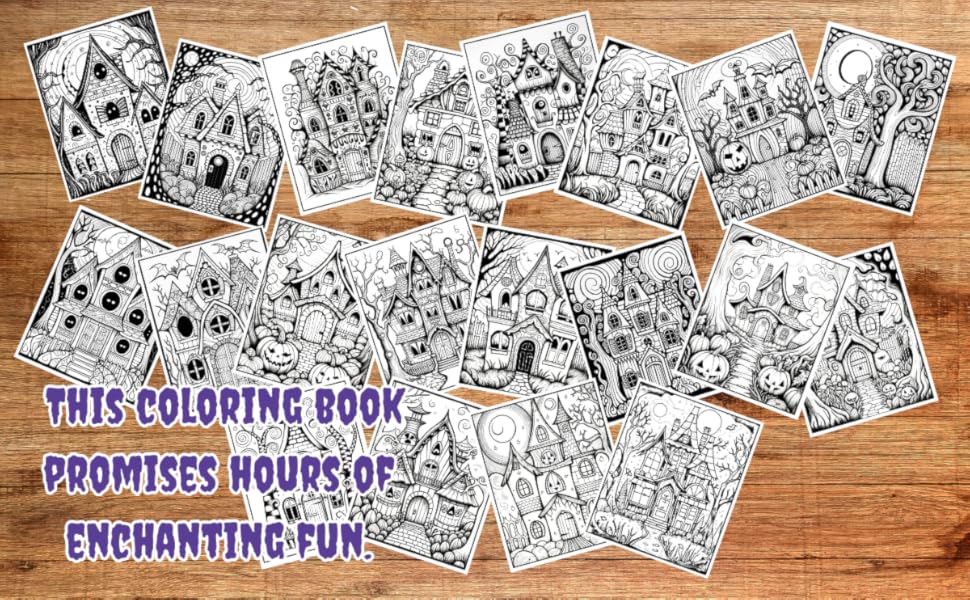 Whimsical Haunted House Coloring Book For All Ages 20