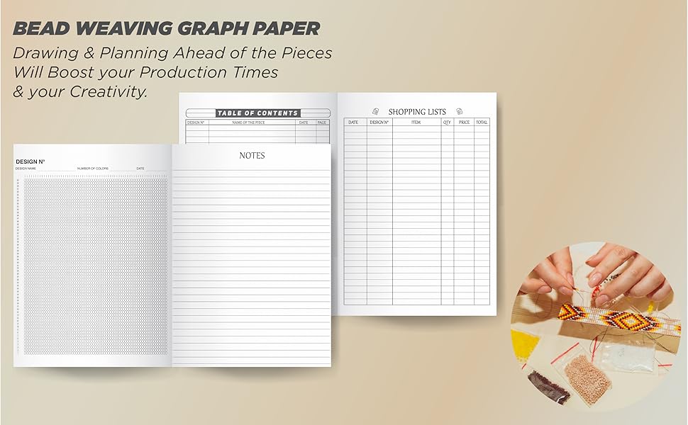 Seed Bead Loom Pattern Round Graph Paper Beading Graph Paper For