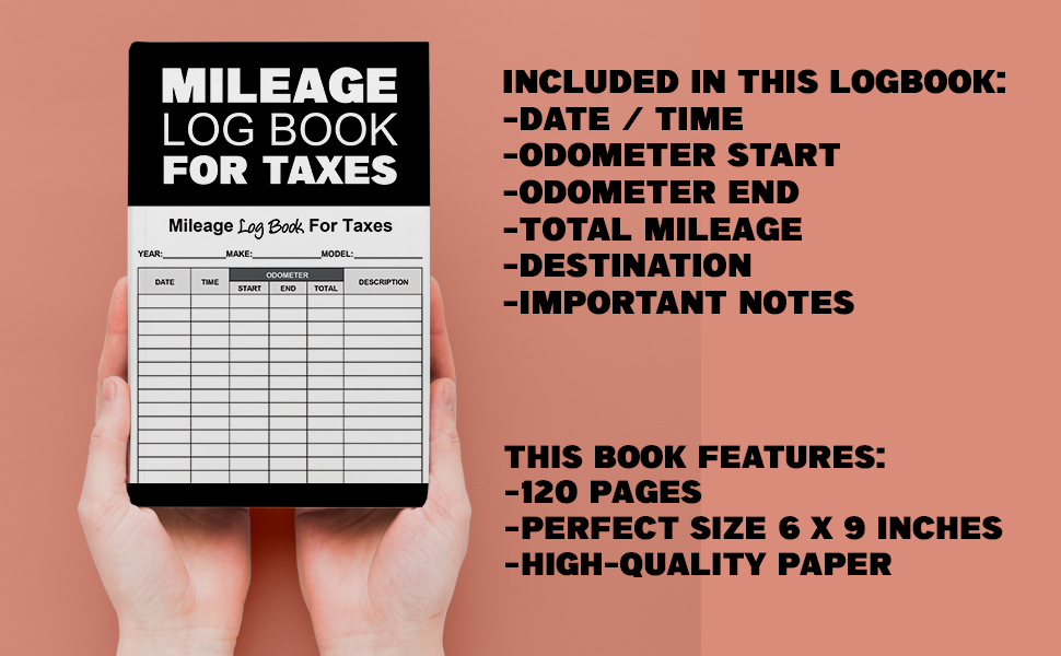 Mileage Log Book For Taxes Vehicle Mileage Log Book For