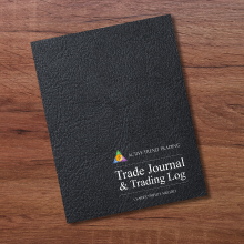 Trading Journal & Trading Log Cover on desk