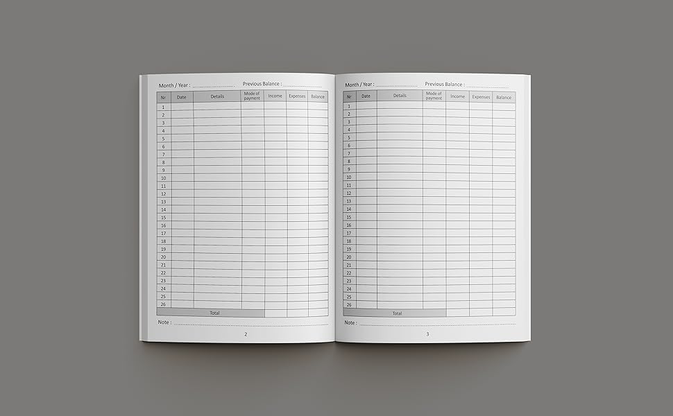 Accounts Book and Expenses log book simple and easy to complete