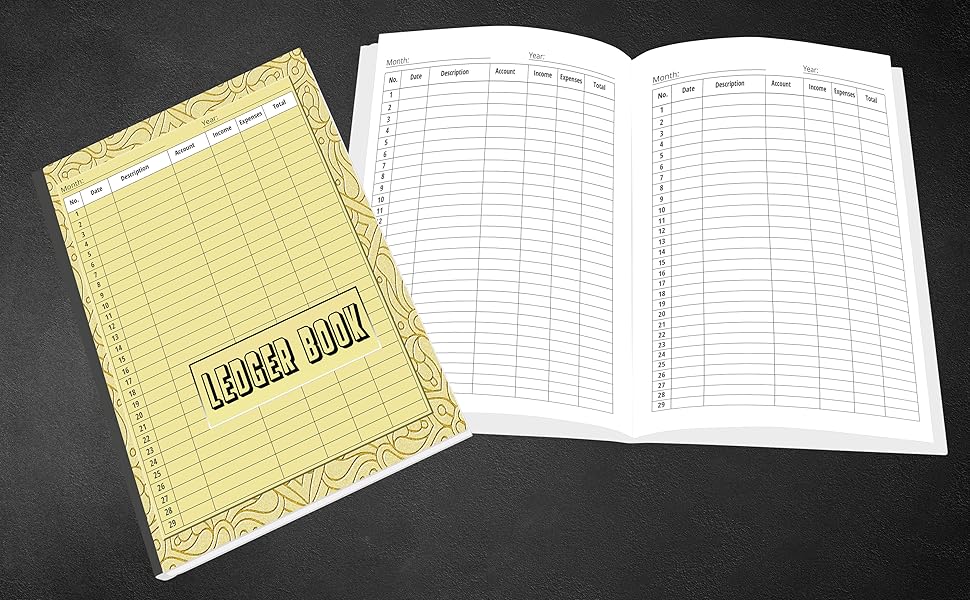 Ledger Book Simple Accounting Ledger Book for Tracking your and Expenses Bookkeeping
