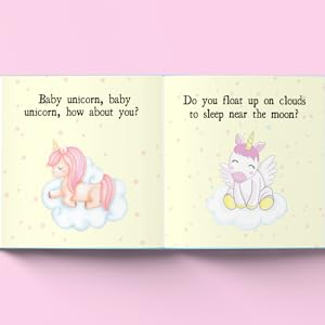 Book interior with unicorns 