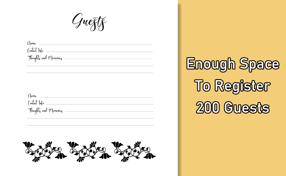 In Loving Memory Funeral Guest Book Memorial Guest Book for Funeral