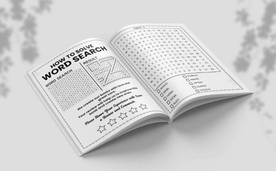 Jumbo Word Search Puzzle Book for Kids Age 812 100 Large Print Brain Game Word Search Puzzle