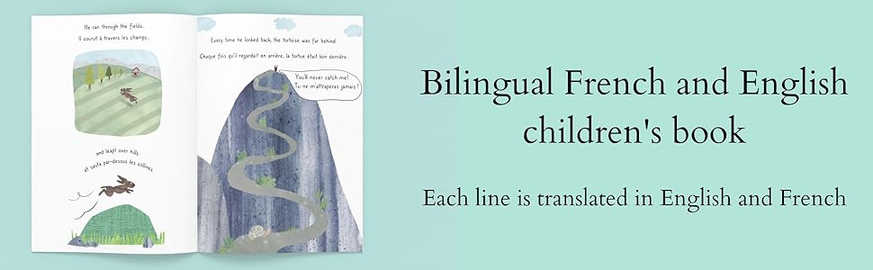 Bilingual French and English book for kids