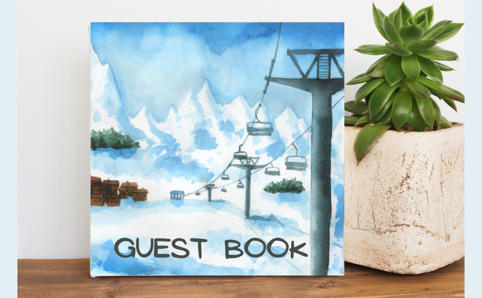 Guest Book for your Ski Mountain Cabin Snow Vacation Rental Home