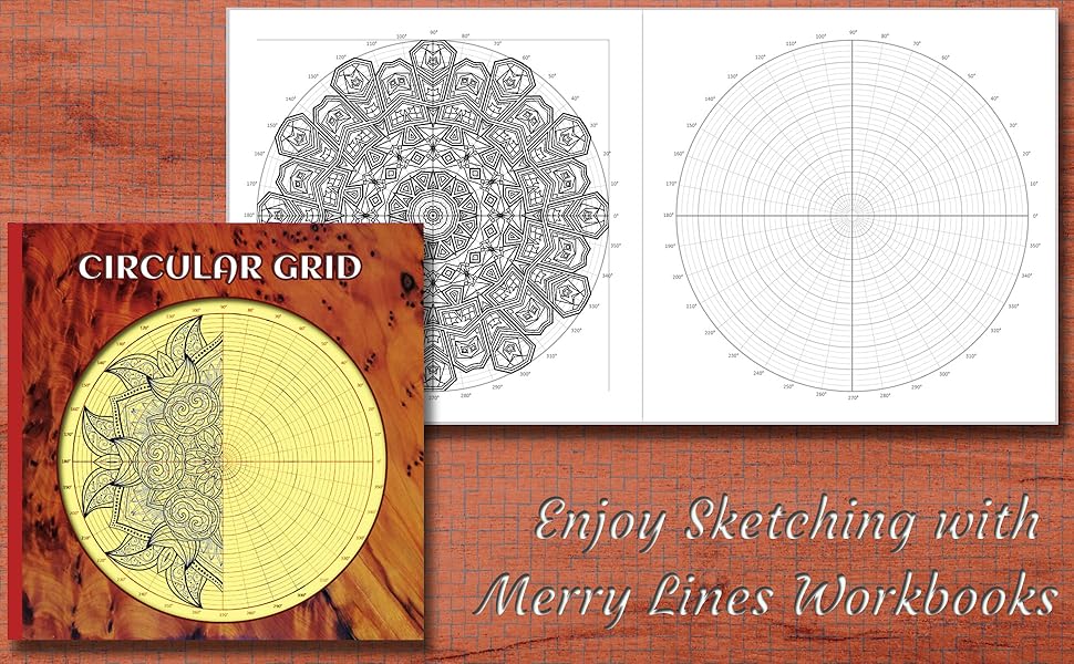 Circular Grid Notebook Circular Grid Sketchbook for