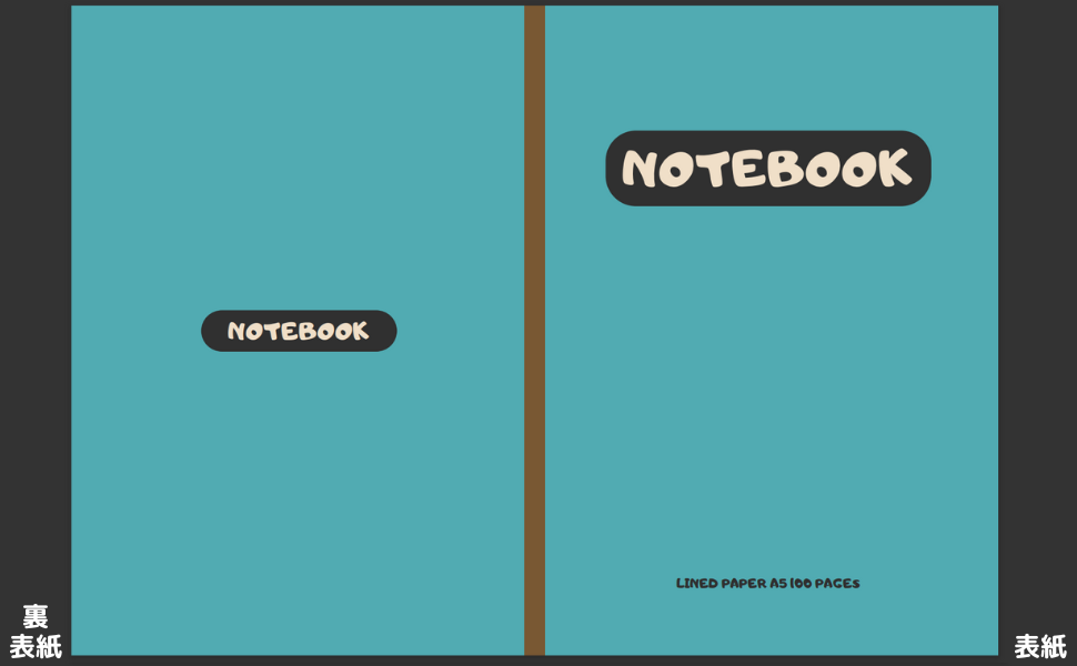 Amazon | NOTEBOOK LINED PAPER A5 100 PAGES: A5サイズ ノート