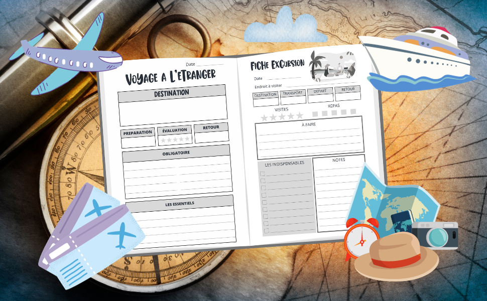 Page De Garde D'un Voyage Carnet De Voyage En Angleterre Carnet de Voyage "My Travel Journal": Préparer et organiser un voyage