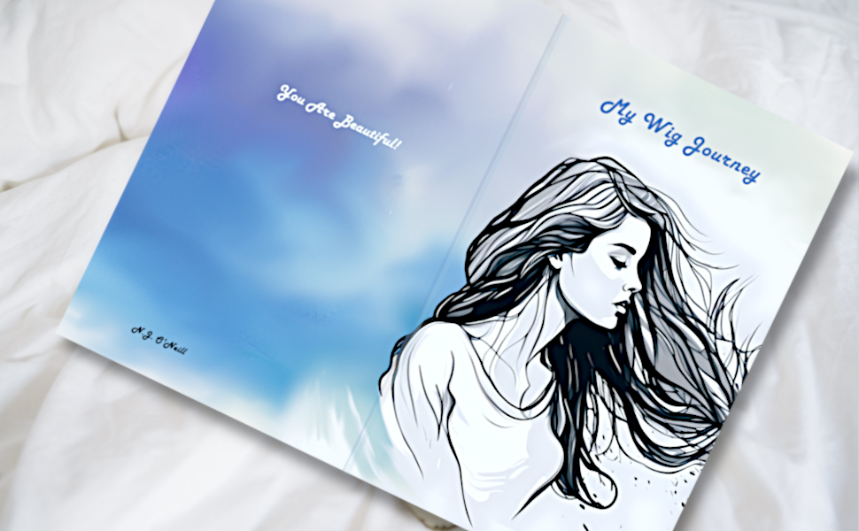 My Wig Journey-journal with watercolor cover design