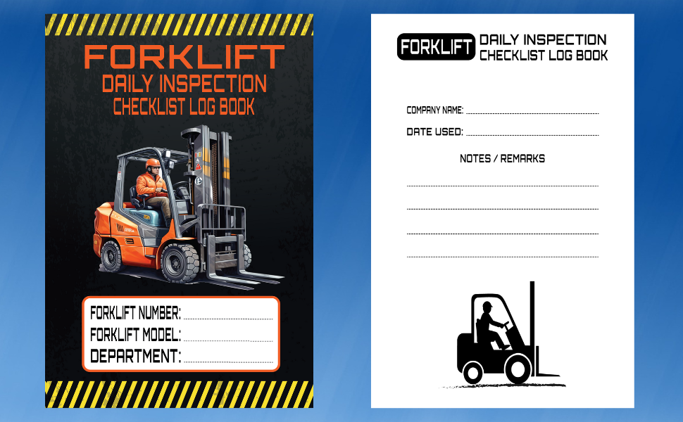 Forklift Daily Inspection Checklist Log Book A Practical daily