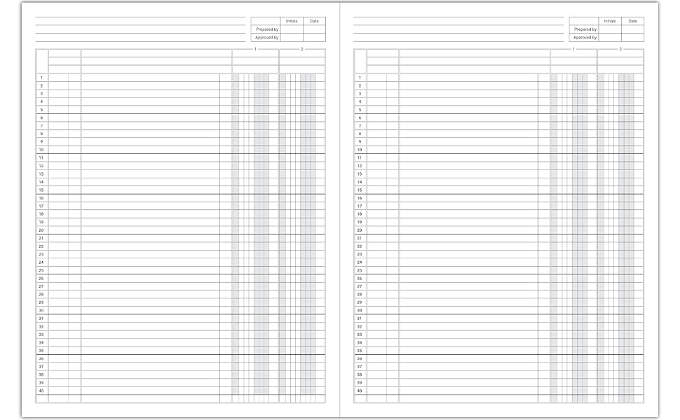 2 Column Ledger Book Accounting Ledger Book for Bookkeeping, two