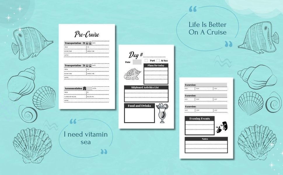 pages from my cruise planner