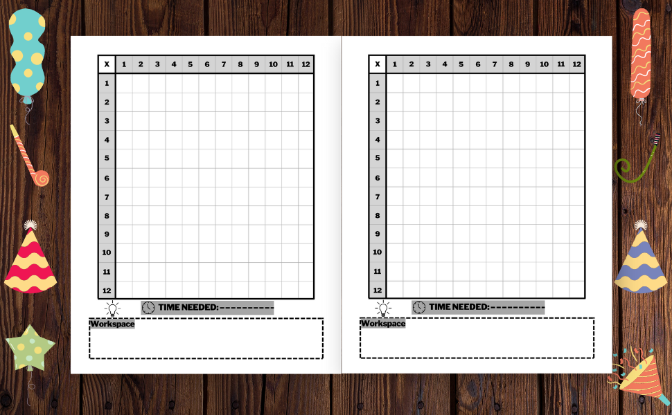 Multiplication Worksheets for 3rd Grade: 100 Blank Multiplication Tables 12 x 12, Age 7 to10: Math, Wahasis: 9798356456527: Amazon.com: Books multiplication-worksheets-for-3rd-grade-100-blank-multiplication-tables-12-x-12-age-7-to10-math-wahasis-9798356456527-amazon-com-books