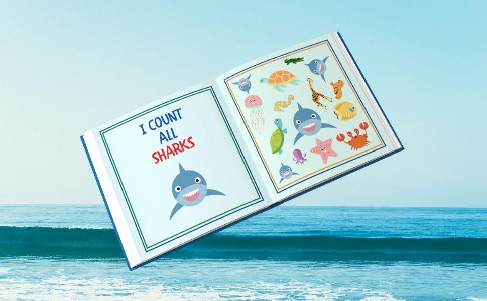 search and find book for kids 2-4 i count sharks look children ocean animal preschooler toddlers 1-3