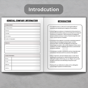 Lockout Tagout Logbook: Log Sheet and Record Keeping Book for Lockout ...