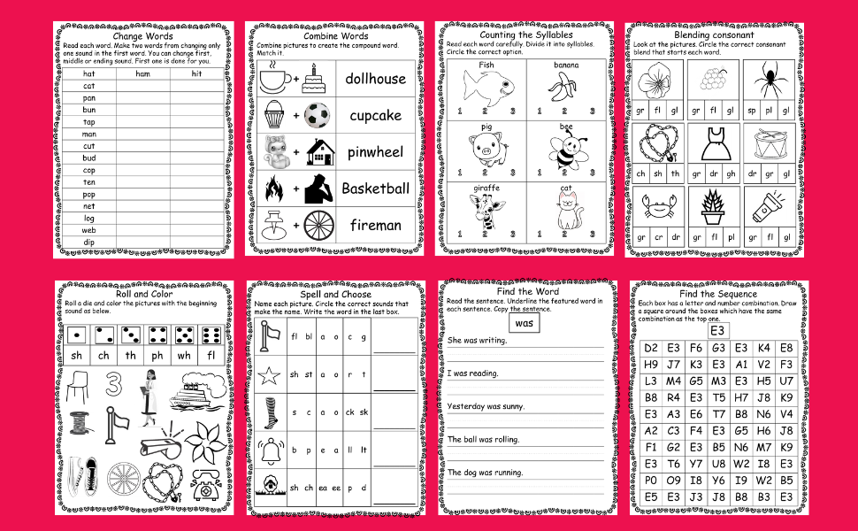 Dyslexia Reading Workbook for Kids 100 Spelling