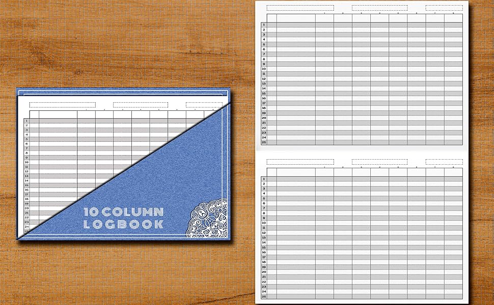 Amazon.com: Log Book: 10 Column Multipurpose Log book | Customizable ...