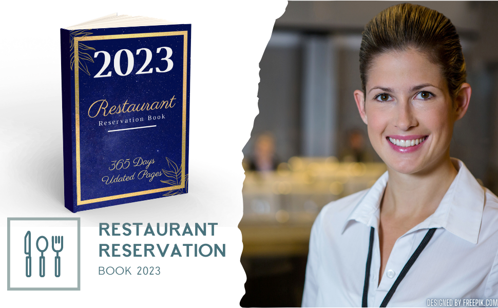 Restaurant Reservation Book 2023 Large Undated 365 Days
