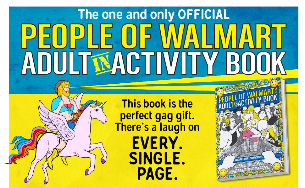 The People of Walmart Adult InActivity Book Rolling Back