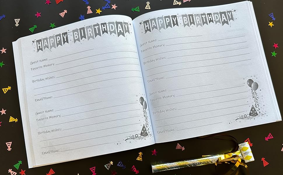 100th Birthday Guest Book Gold & Rose Gold Balloons 100th Party