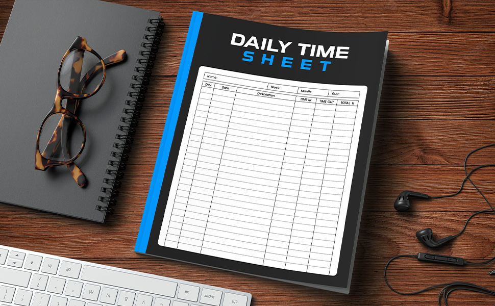 Daily Timesheet Log Book Timesheet Log Book To Record Time, Work Hours