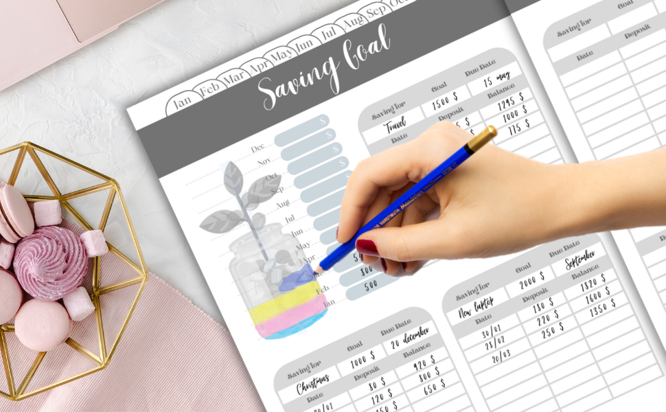 saving goal, saving jar