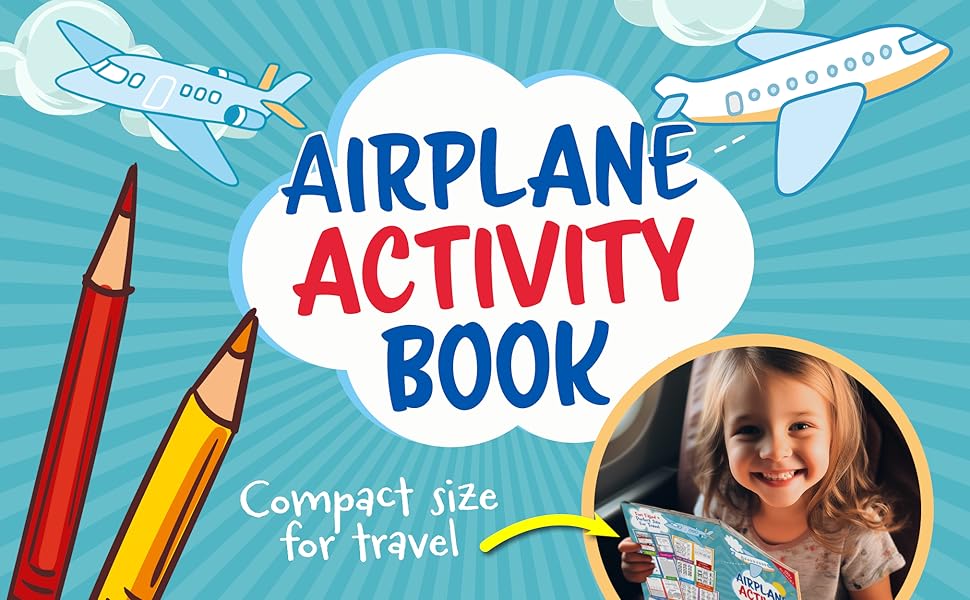 Airplane Kids Travel Activity Book - Wonder Wide