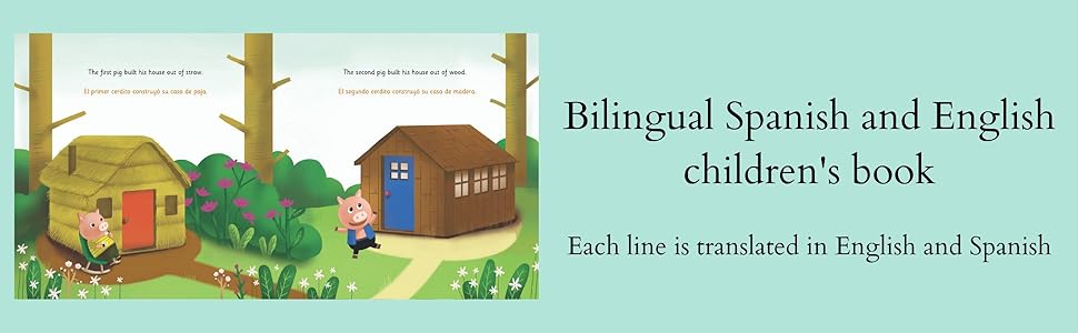 Bilingual Spanish English book for kids