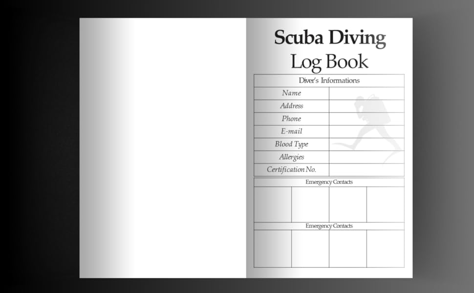 Scuba diving logbook Dive log book scuba diving, ultimate dive log