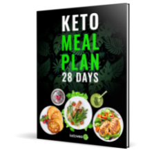keto meal plan 28 day recipe cookbook cover