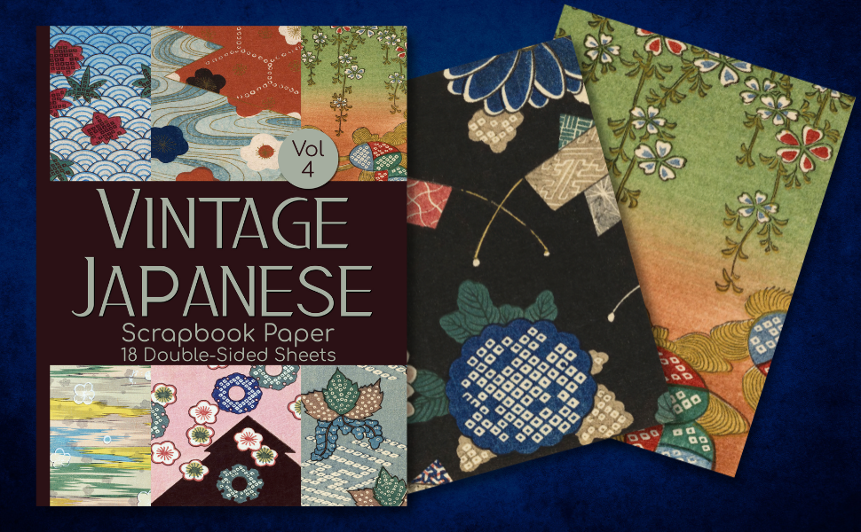 Vintage Japanese Scrapbook Paper Vol 4 18 DoubleSided Sheets