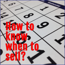 how to know when to sell