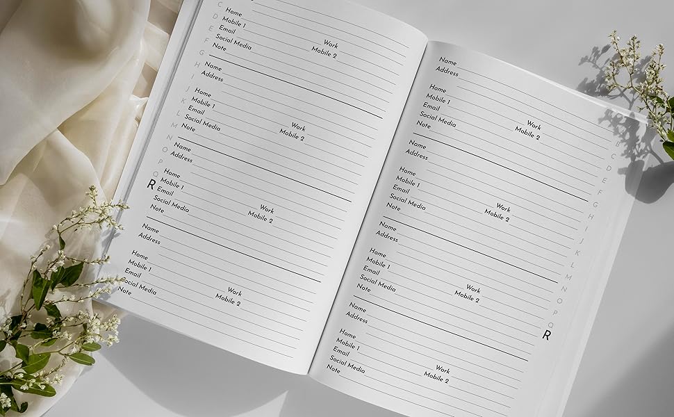 Telephone Book Phone Book And Address Book. A5 Phone Directory Book