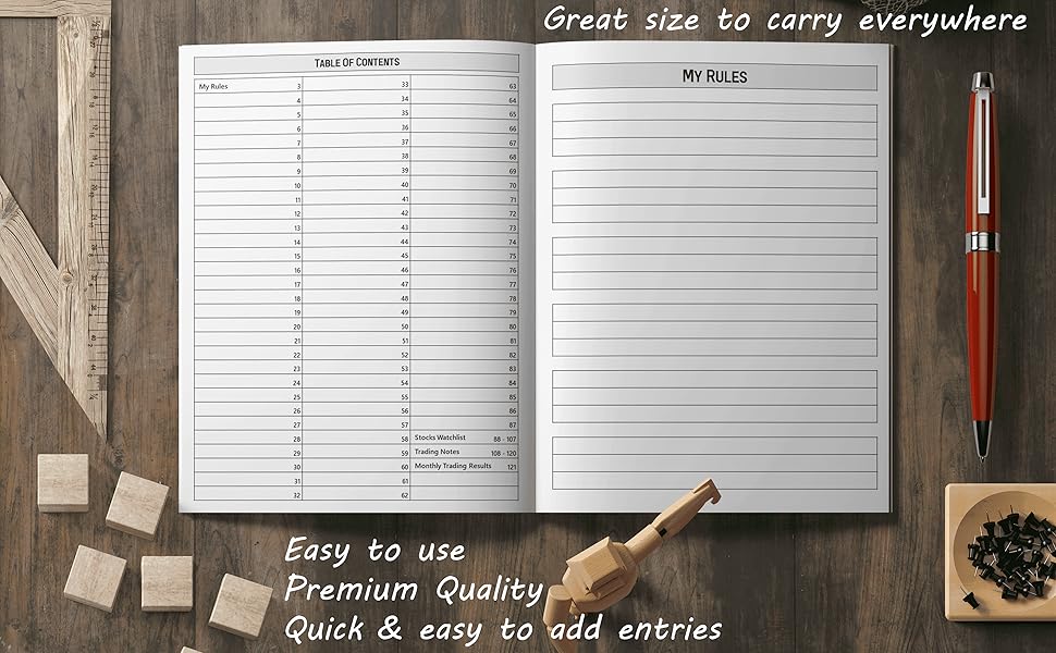 Trading Log Book Interior 1