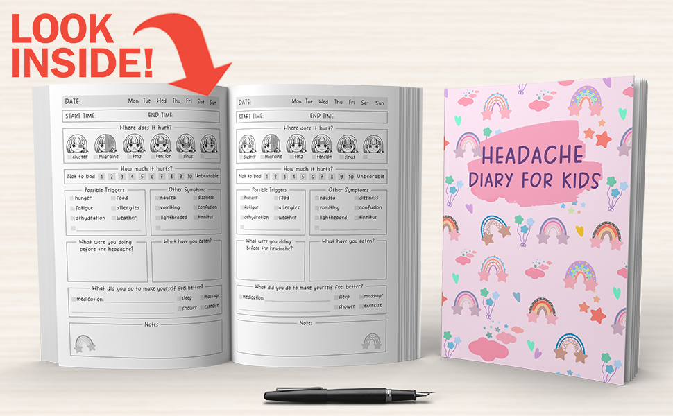 headache-diary-for-kids-migraine-log-book-to-help-identify-triggers-pain-levels-symptoms-relief-measures-and-more-starla-co-baby-amazon-com-books for Free Printable Printable Migraine Diary Worksheets Headache Diary for Kids: Migraine Log Book to Help Identify Triggers, Pain Levels, Symptoms, Relief Measures, and More: Starla Co., Baby: Amazon.com: Books for Free Printable Printable Migraine Diary Worksheets