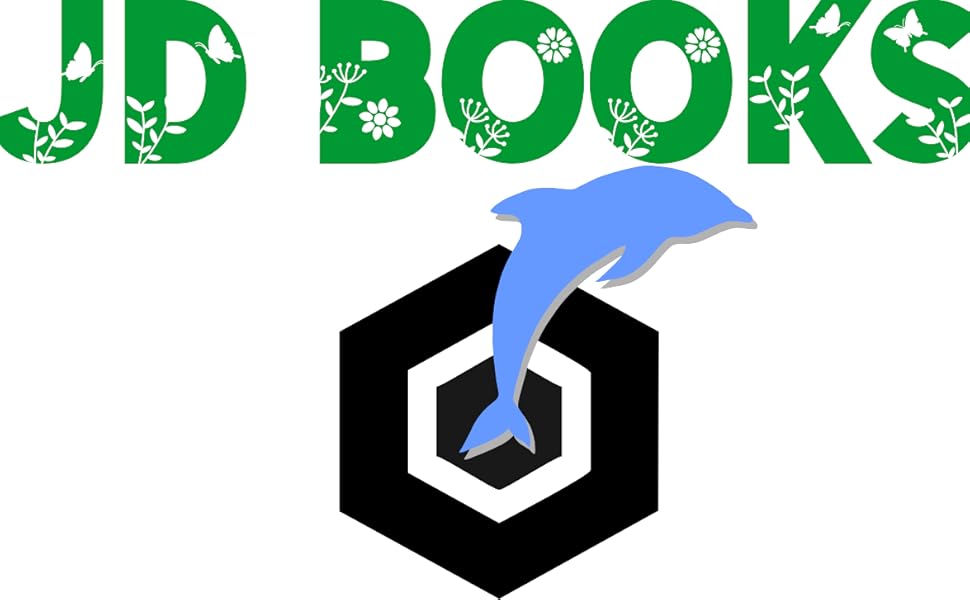 JD Books Logo Dolphin, Flora and Fauna