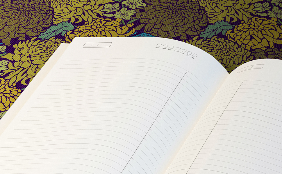 LeftHanded Composition Notebook the book's spine on the "Right