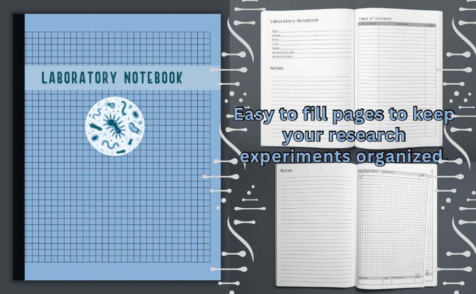 Laboratory Notebook: Record and Track Your Science Experiments on ...