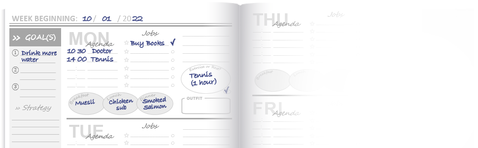 inside example daily personal planner amazon