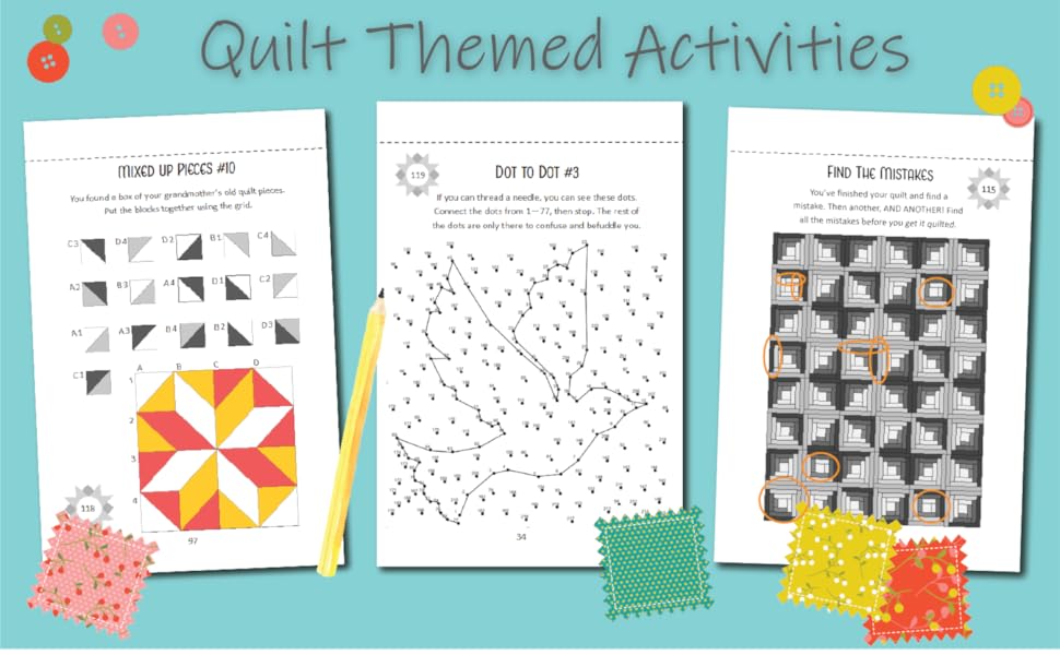 Quilt Games Large Print Edition 100 Puzzles and Activities Barn